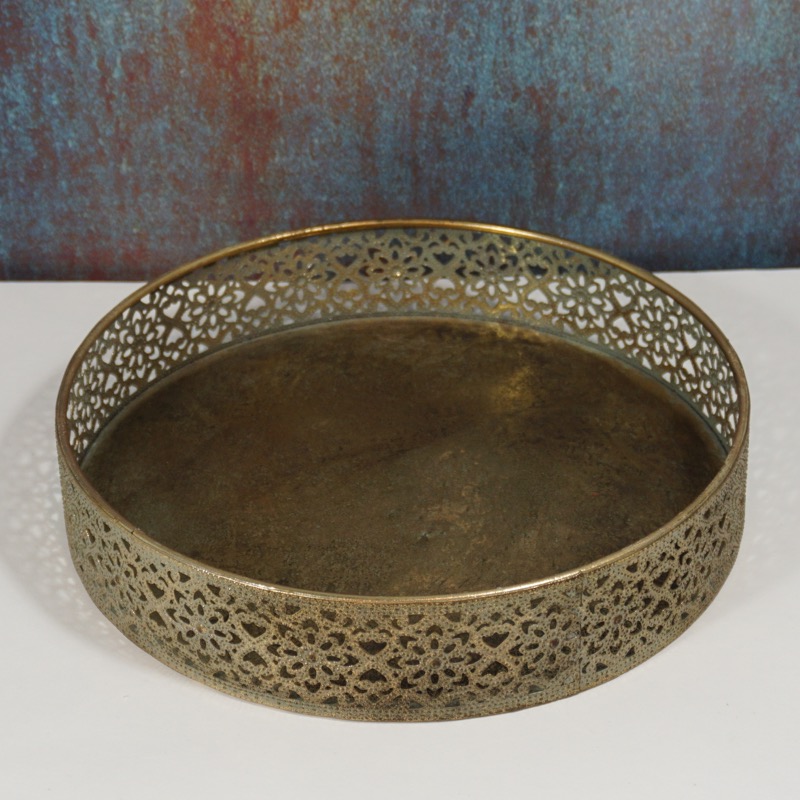 rundes Tablett -Baha- (klein, Ø25cm)