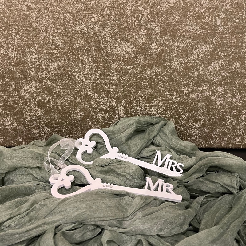 Holzschlüssel Mrs.&Mr. (19cm)