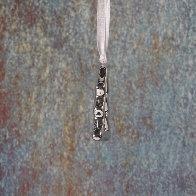 silberfarbener Anhänger Tannenbaum (6,5cm)
