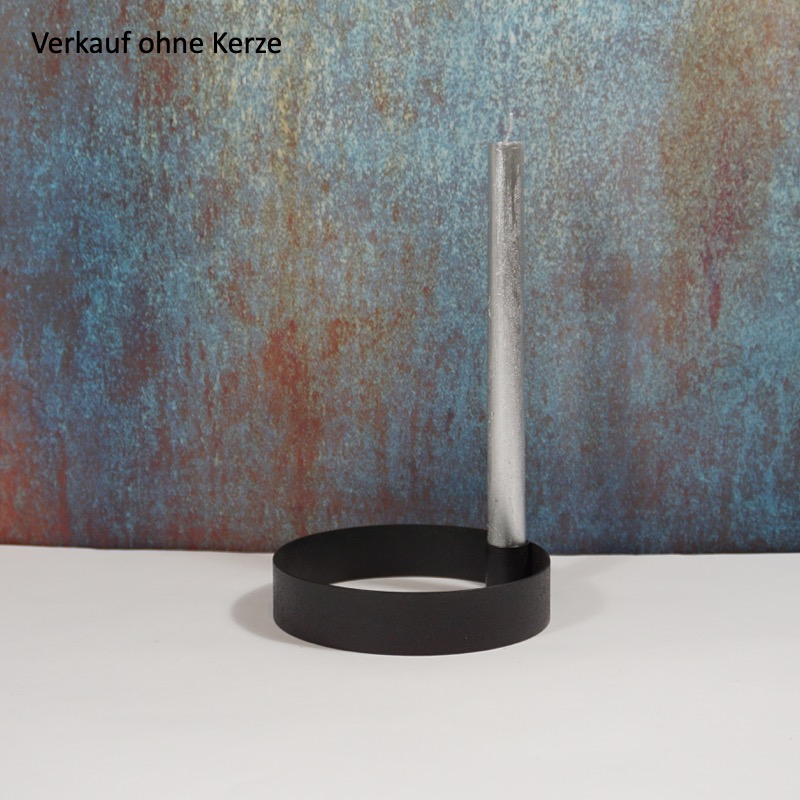 runder Metallkerzenhalter (2er Set, 10cm/16cm)