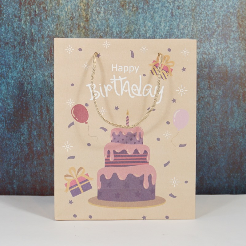 Happy Birthday Geschenktüte (Torte, 23cm)