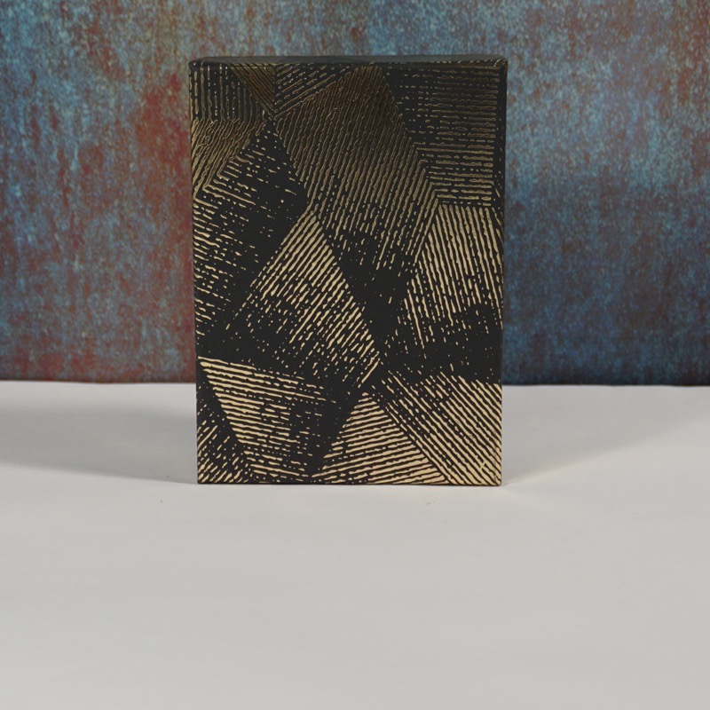 Geschenkbox schwarz gold klein