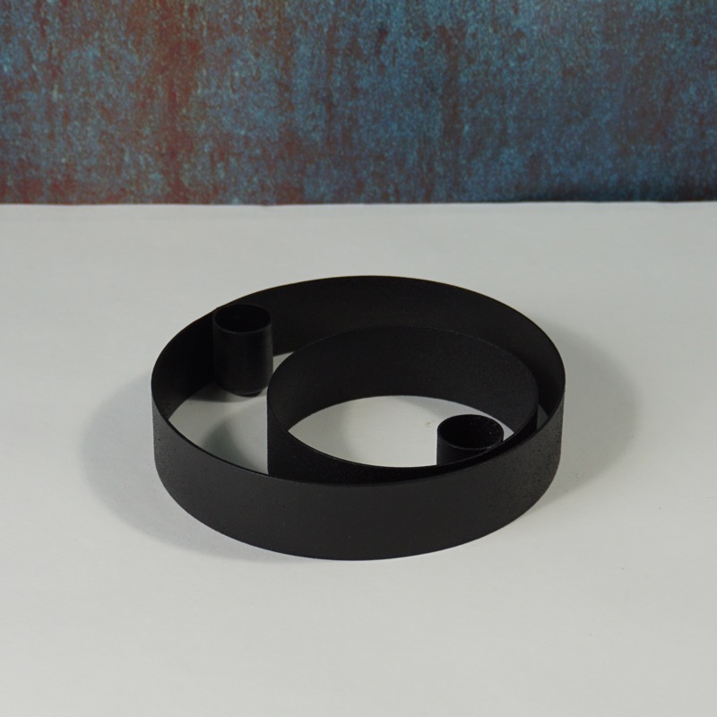 runder Metallkerzenhalter (2er Set, 10cm/16cm)