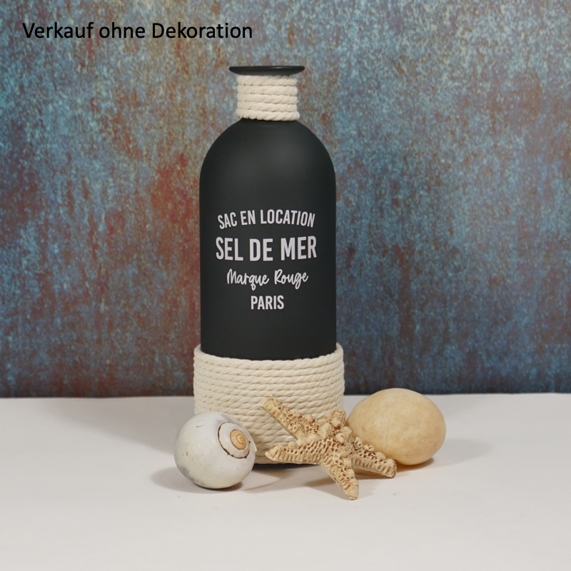 Vase -Sel de Mer- (schwarz)