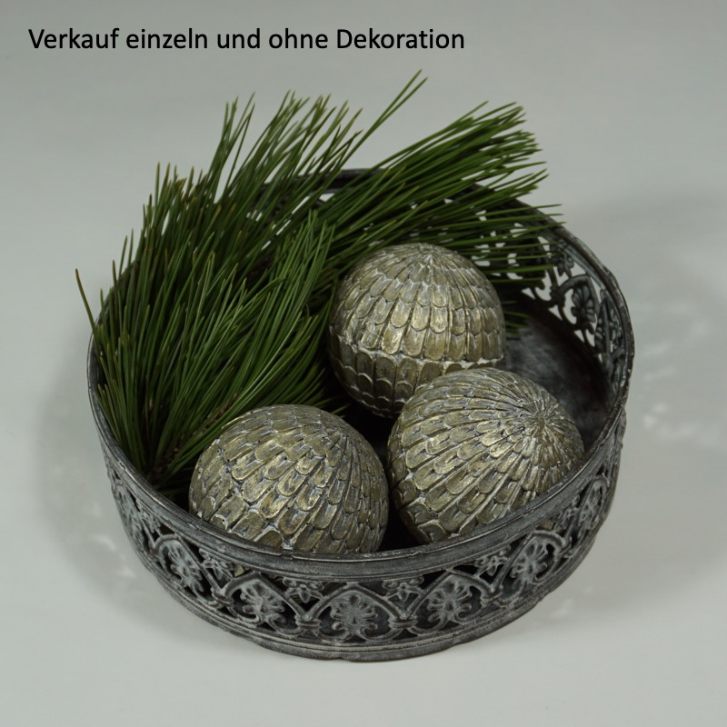 goldfarbene Dekokugel (Ø7cm)