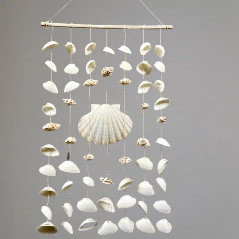 weißer Muschel Hänger (47cm)