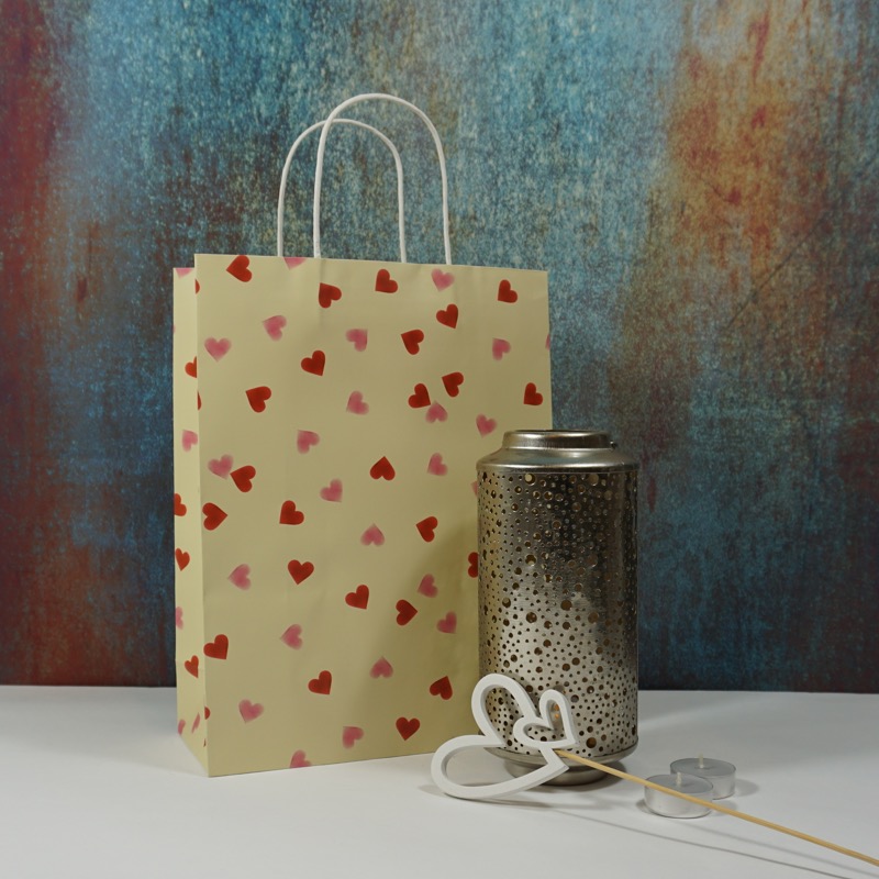 Geschenkset mit runder Laterne und Herzstecker