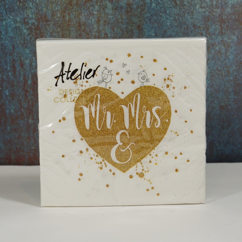Papierservietten (Mrs.&Mr.)
