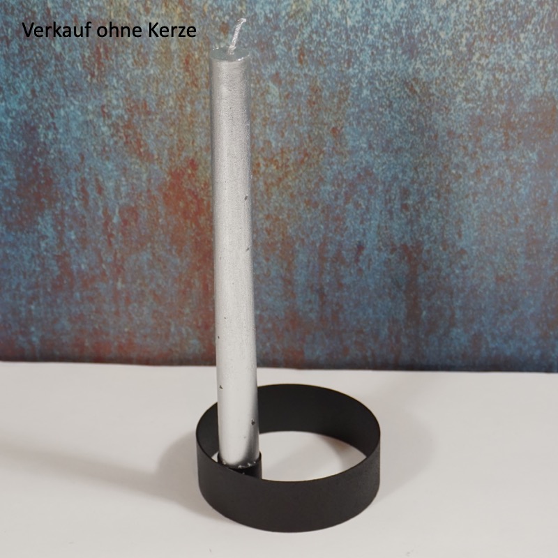 runder Metallkerzenhalter (2er Set, 10cm/16cm)