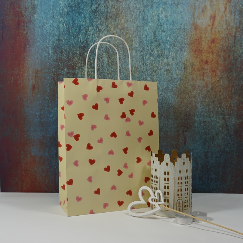 Valentinstagsset mit Windlicht in Antik-Optik