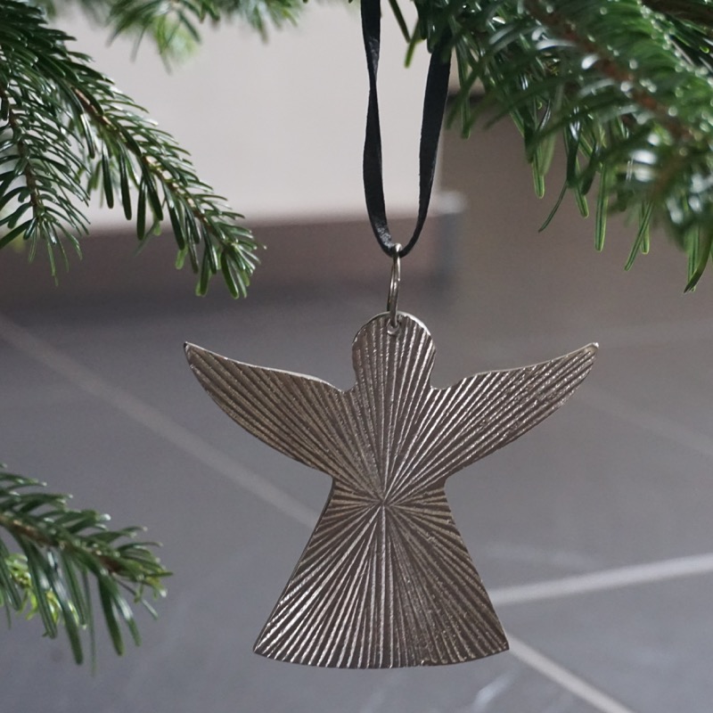 weihnachtlicher Anhänger -Engel- (12cm, Alu)