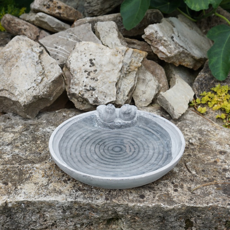 Betonvogeltränke (grau, Ø24cm)
