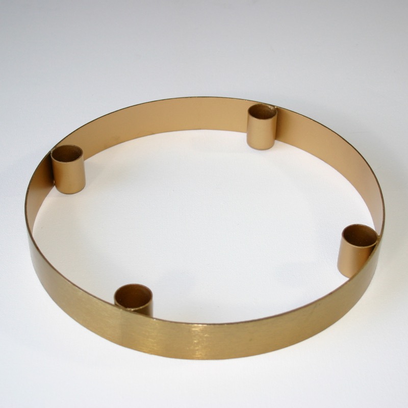 goldfarbener Adventskranz (Ø25cm)