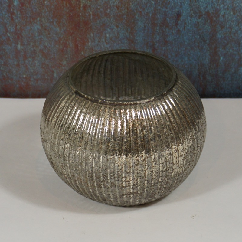 champagnerfarbenes Windlicht (Ø13cm)