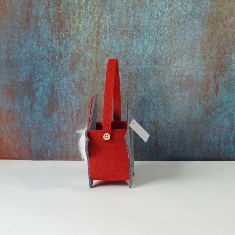 Nikolaus Filz-Geschenktasche (gestreift)