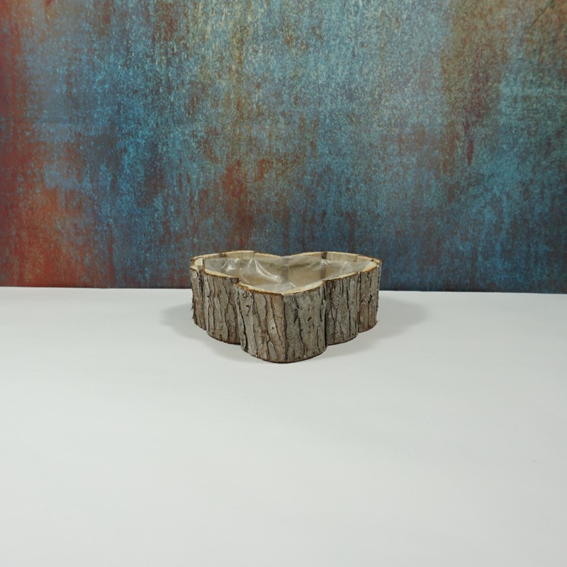bepflanzbares Herz aus Rinde (20x19cm)