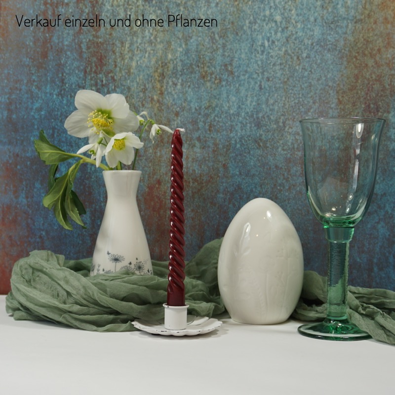 Tischvase mit Blumenmotiv