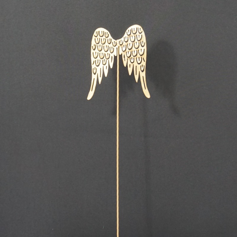 goldfarbener Metallstecker -Flügel-