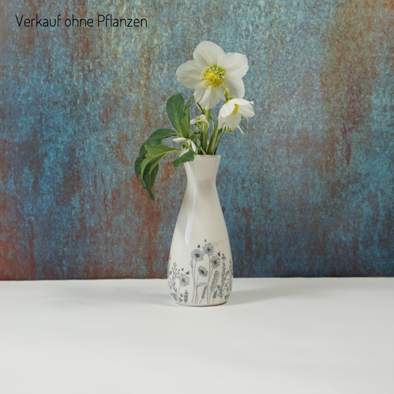 Tischvase mit Blumenmotiv