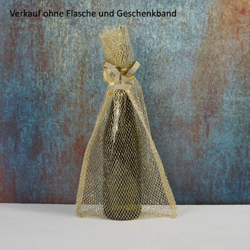 goldfarbene Flaschentasche