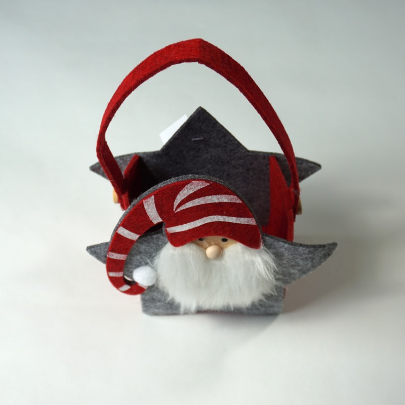 Nikolaus Filz-Geschenktasche (gestreift)