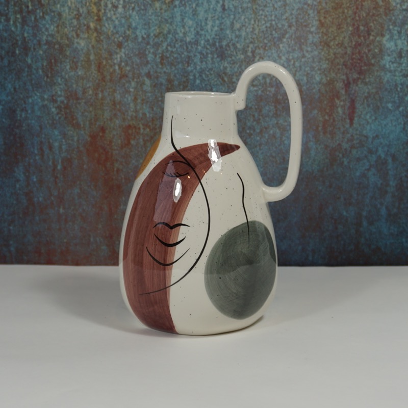 bunter Krug mit Gesicht (23cm)