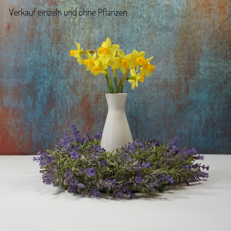 Tischvase mit Blumenmotiv
