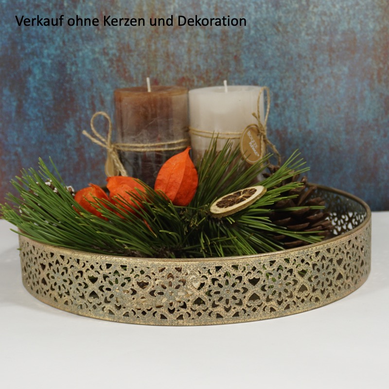 rundes Tablett -Baha-