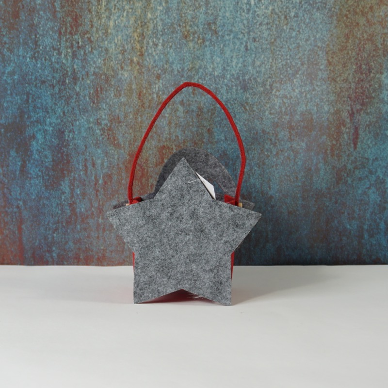 Nikolaus Filz-Geschenktasche (gestreift)