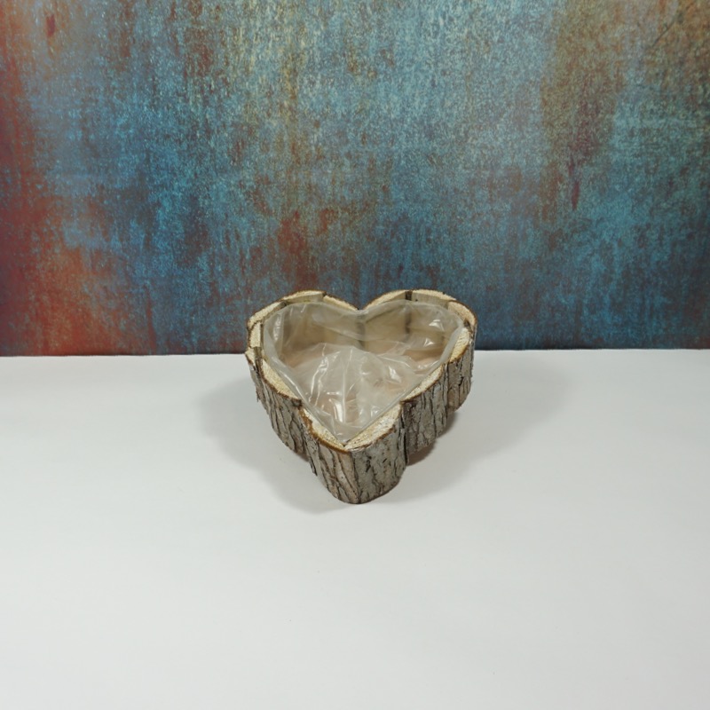 bepflanzbares Herz aus Rinde (20x19cm)
