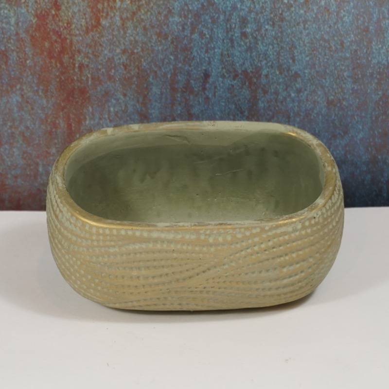 goldfarbene Schale -Anastasia- (18cm)