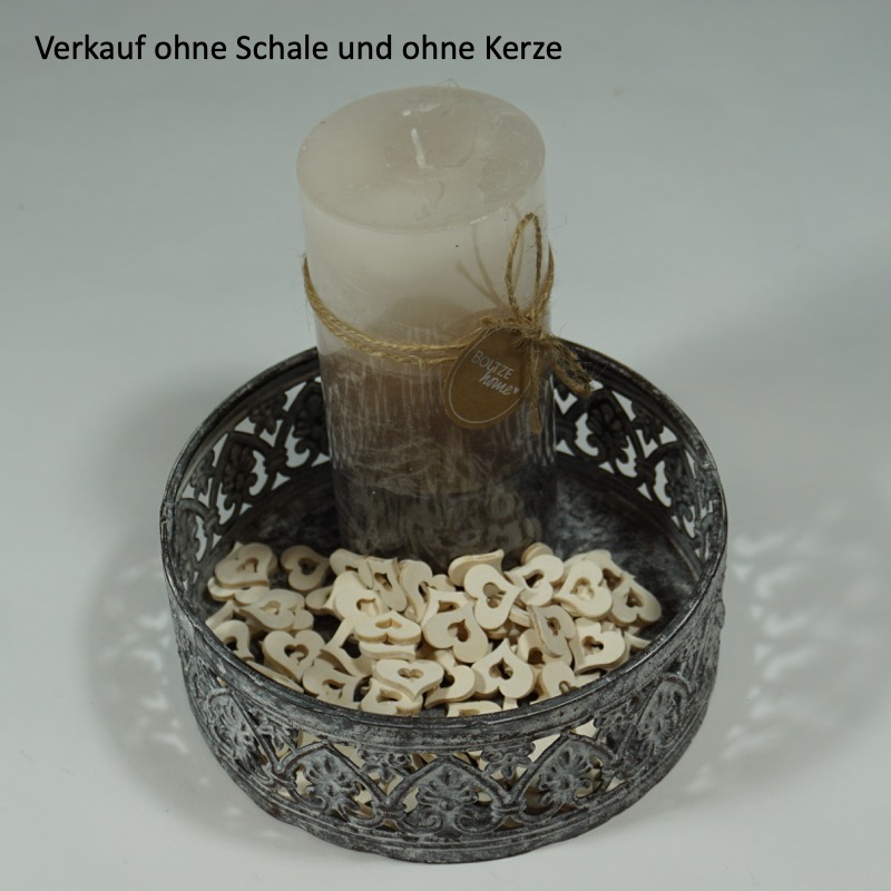 Holzherzen zum Streuen (weiß/Beutel)