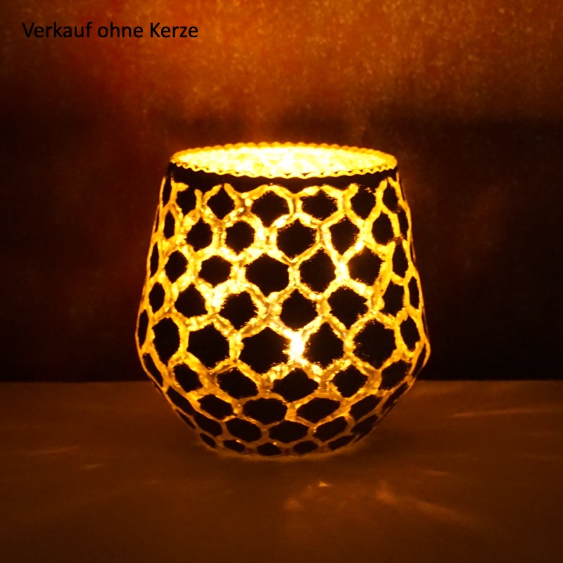 schönes Windlicht -Amaya- Salbei (10cm)
