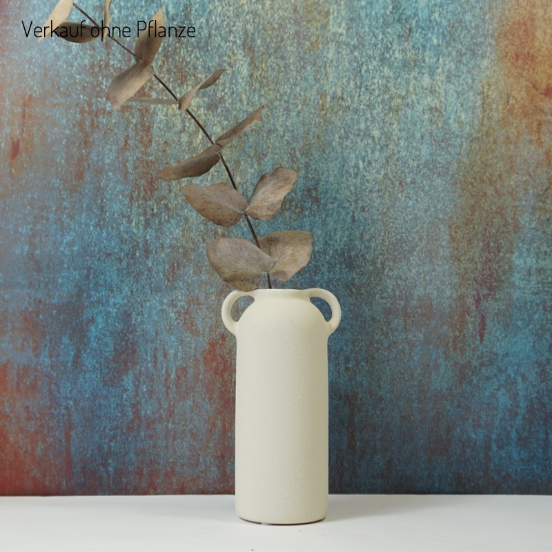 Keramikvase mit zwei Griffen (20cm)