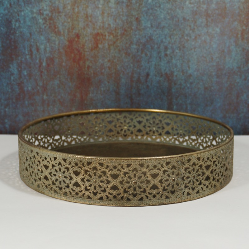rundes Tablett -Baha- (klein, Ø25cm)