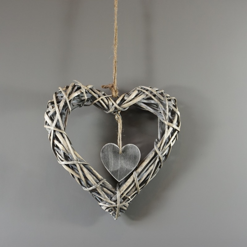 Weidenherz zum Aufhängen (25cm)