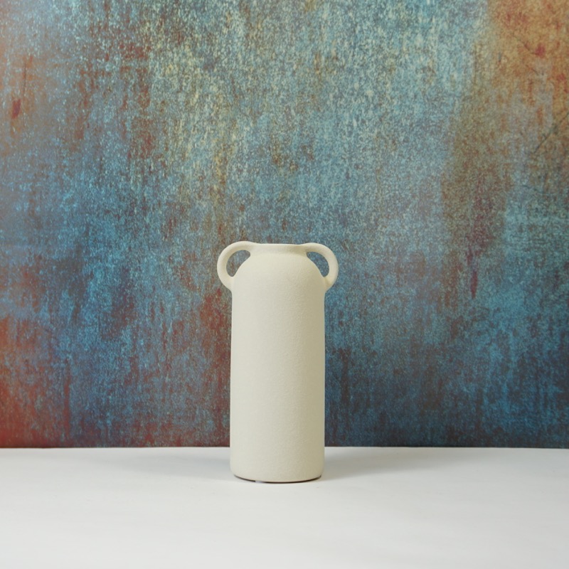 Keramikvase mit zwei Griffen (20cm)