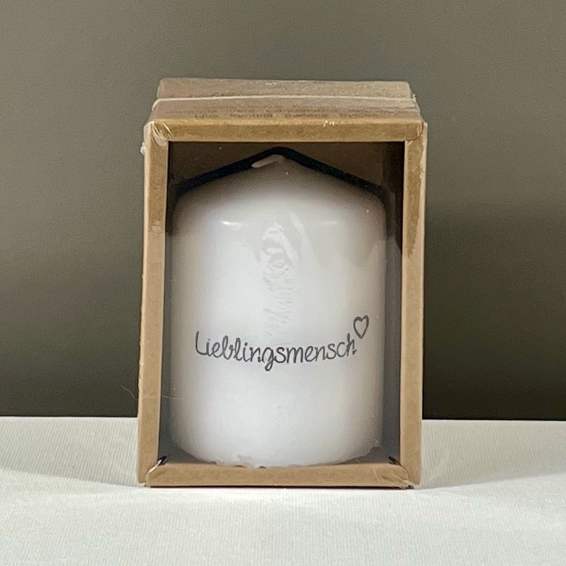Stumpenkerze "Lieblingsmensch"